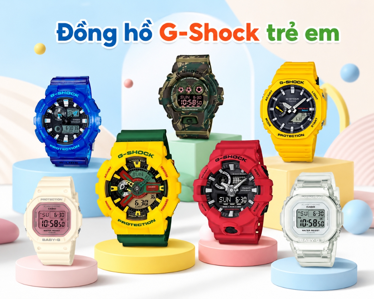 Đồng hồ G-Shock trẻ em.