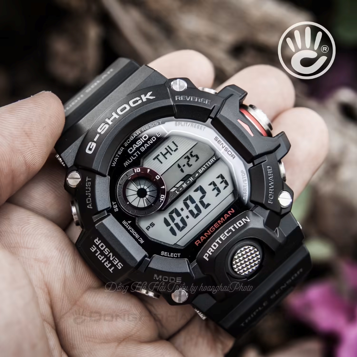Cận cảnh Casio GW-9400 WR20Bar.