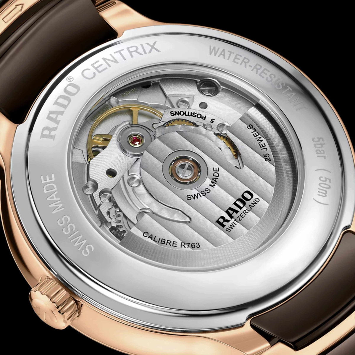 Bộ máy đồng hồ Rado Captain Cook trang bị 25 chân kính.