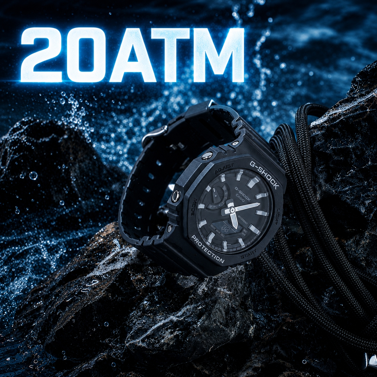 Đồng hồ G-Shock giá rẻ chống nước 20ATM.