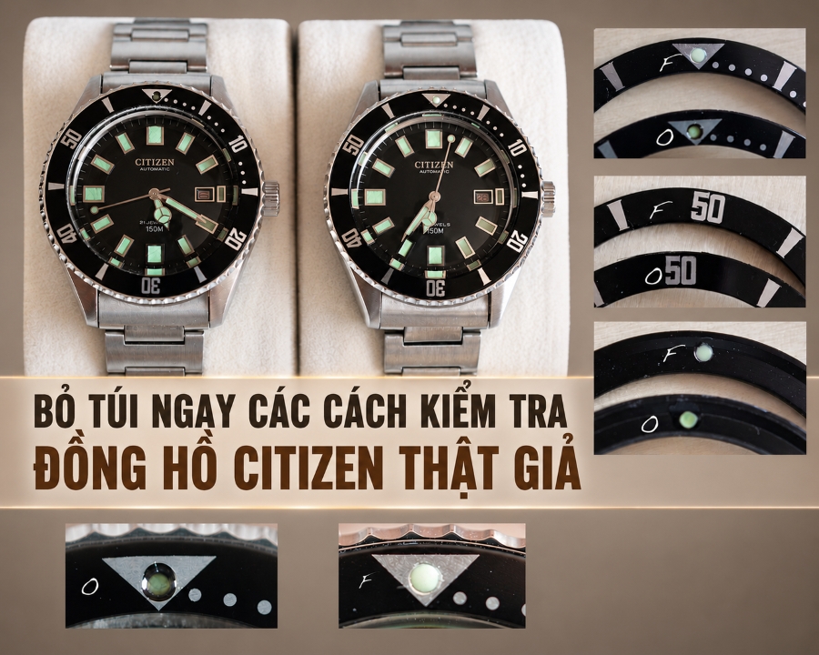 Bỏ túi các cách kiểm tra đồng hồ Citien chính hãng