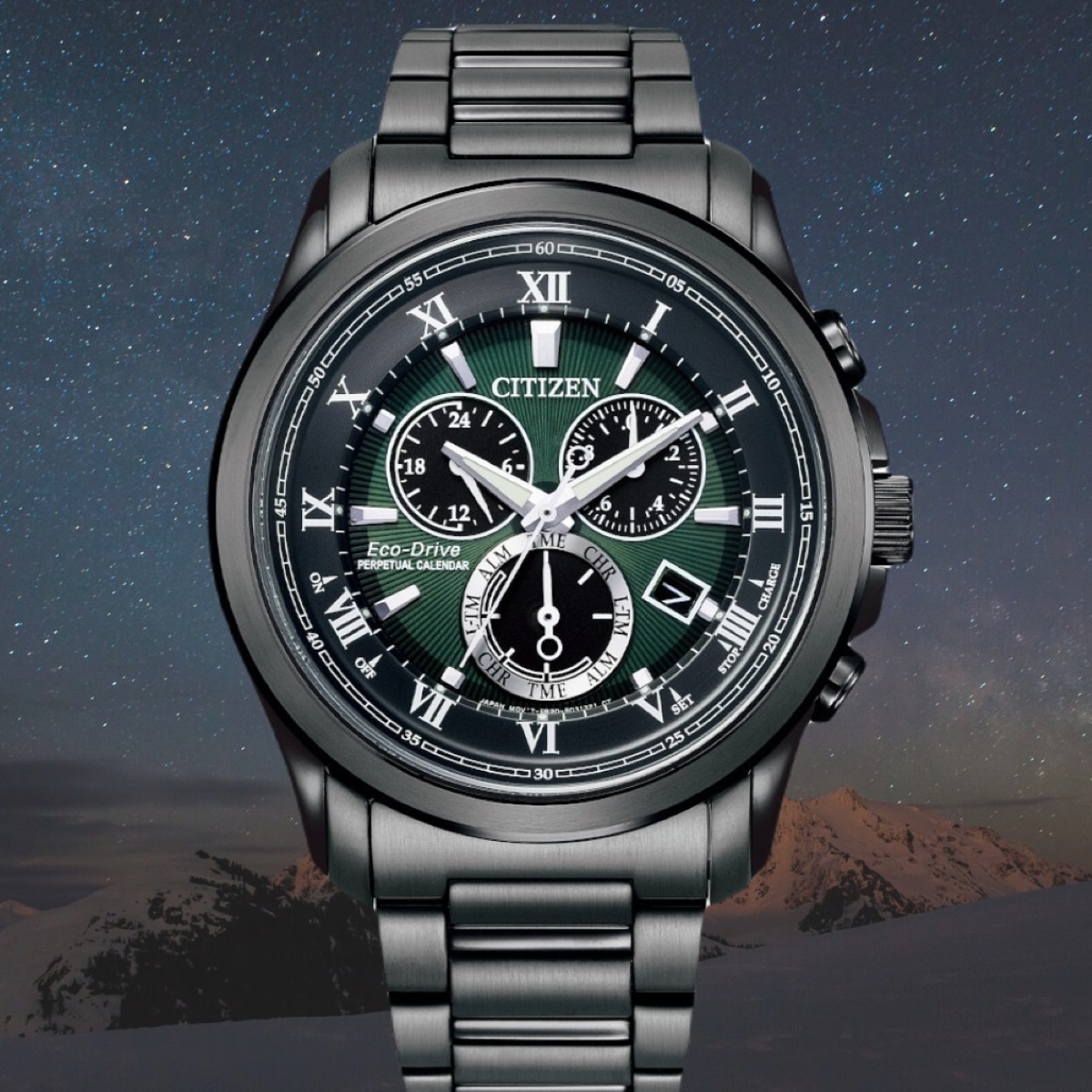 Đồng hồ nam Citizen BL5547-89X thể thao chất liệu Titanium cao cấp.