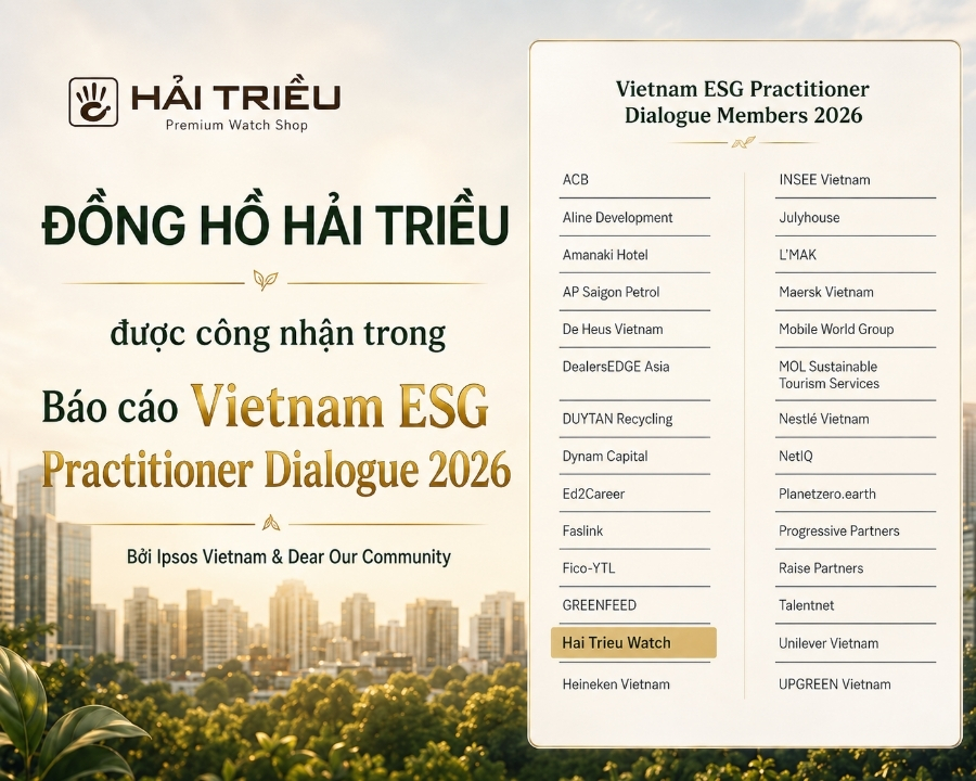 Đồng Hồ Hải Triều: Nhà bán lẻ được Ipsos ghi nhận là “Người thực hành ESG 2026”
