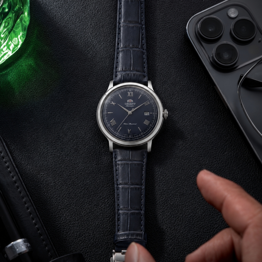 Orient Bambino RA-AC0024L30B mặt số xanh cổ điển