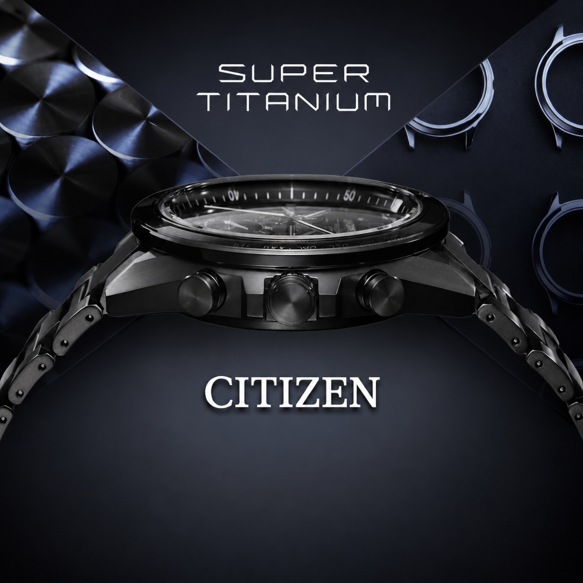 Mẫu đồng hồ có chất liệu Super Titanium riêng của Citizen.