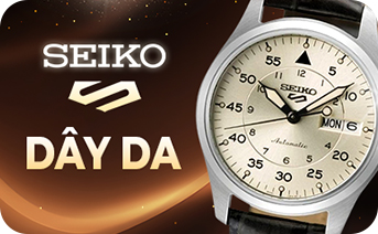 Seiko 5 dây da