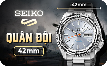 Đồng hồ Seiko Quân đội 42mm chính hãng