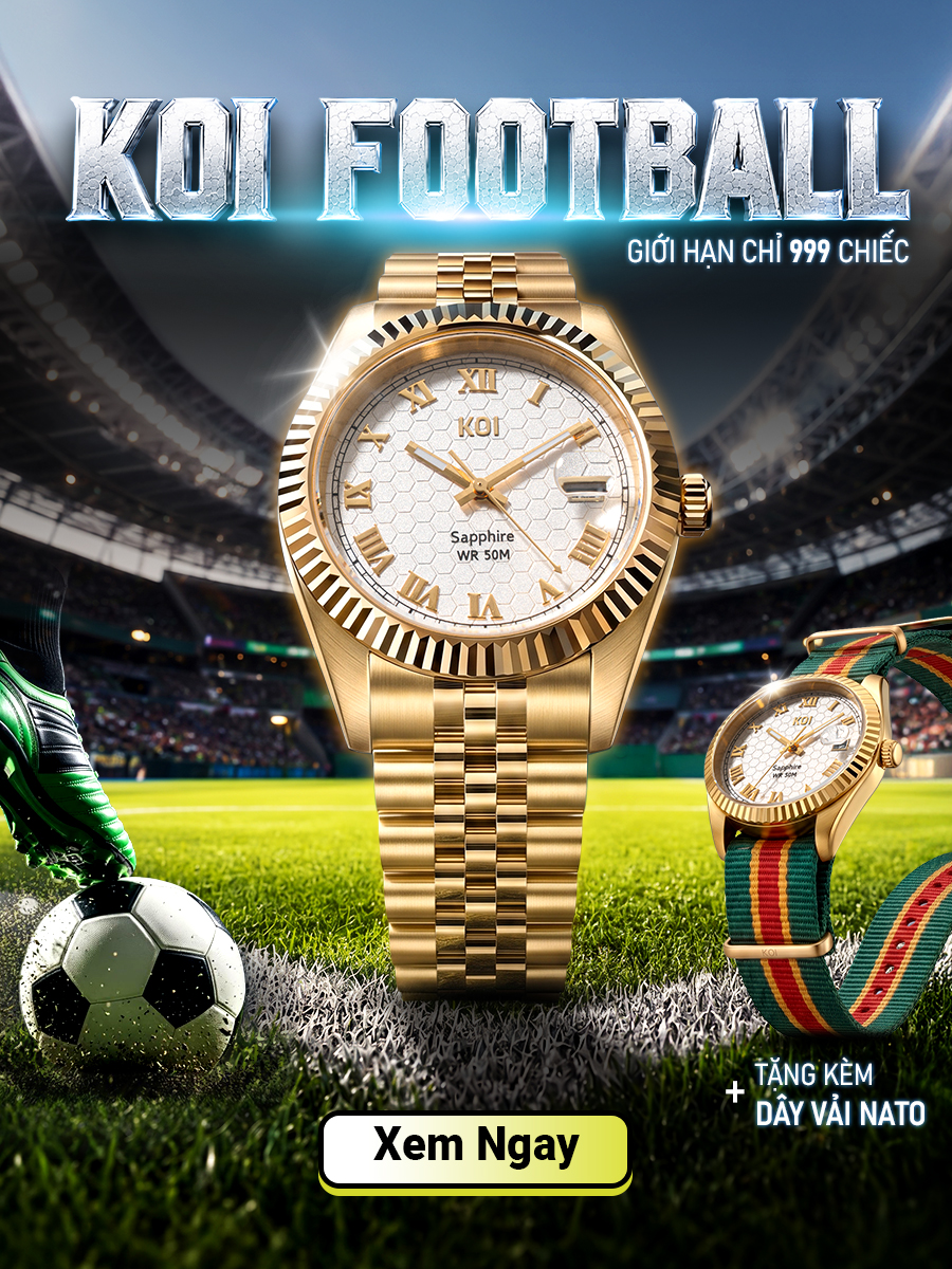 Mở bán đồng hồ KOI Football phiên bản giới hạn 999 chiếc