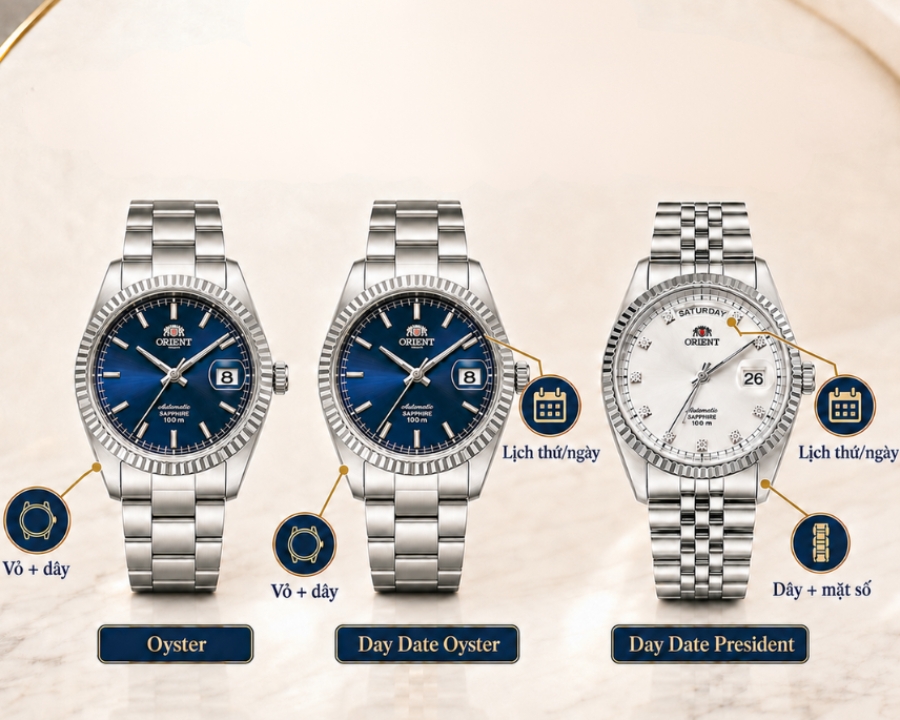 Orient Oyster, Orient Day Date Oyster, Orient Day Date President 