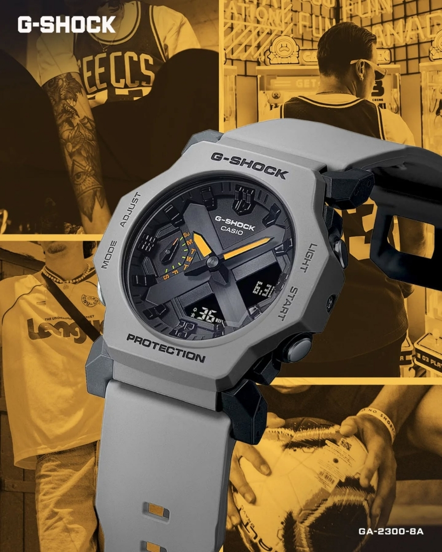 G-Shock GA-2300-8ADR thuộc nhóm đồng hồ kim số của Casio.