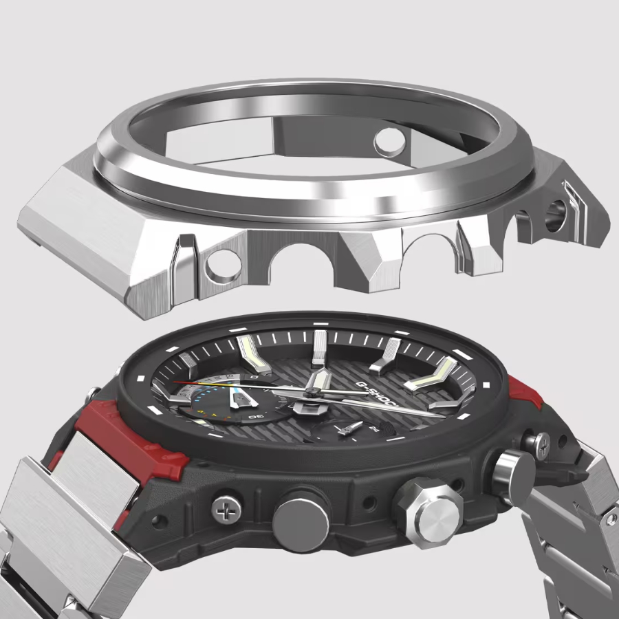 Vỏ thép không gỉ trên đồng hồ G-Shock GST.