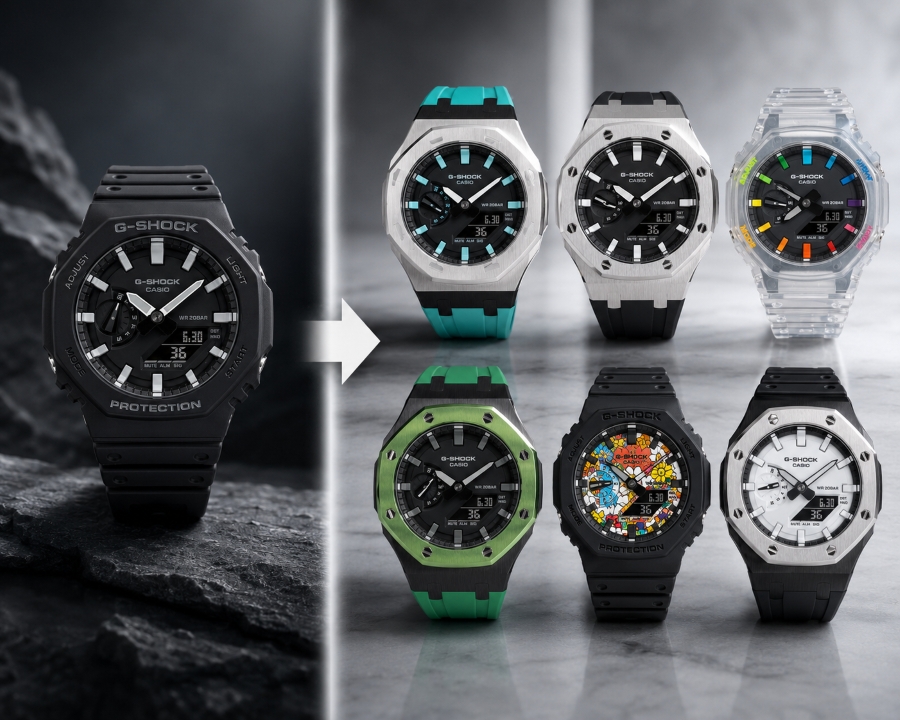 G-Shock GA-2100 chính hãng và các phiên bản GA-2100 custom.