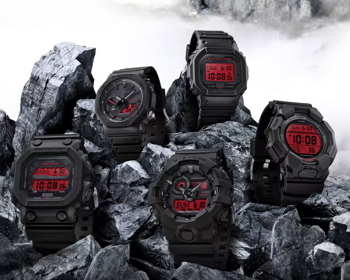 Bộ sưu tập Black and Bold Red của G-Shock.