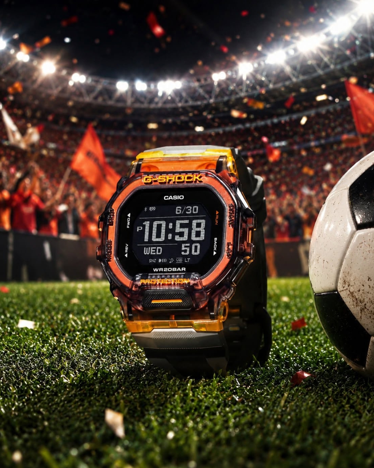 Đồng hồ G-Shock GBD-200SM-1A5DR tích hợp Bluetooth.
