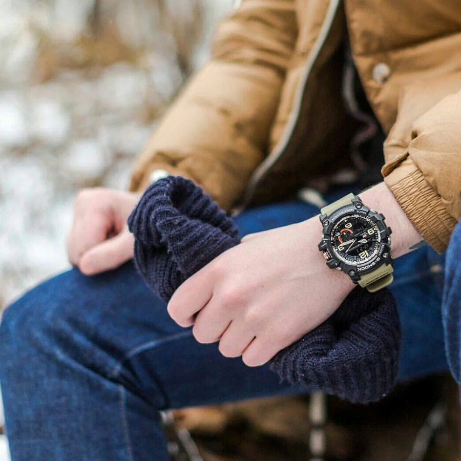 Kích thước đồng hồ G-Shock có Twin Sensor phù hợp cổ tay nam.