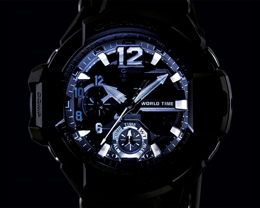 Đèn LED trên mẫu G-Shock GA-1100.