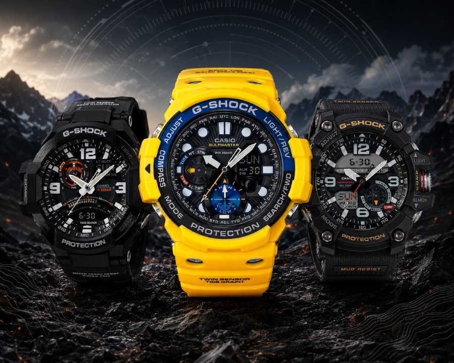 Ba dòng đồng hồ G-Shock có Twin Sensor.