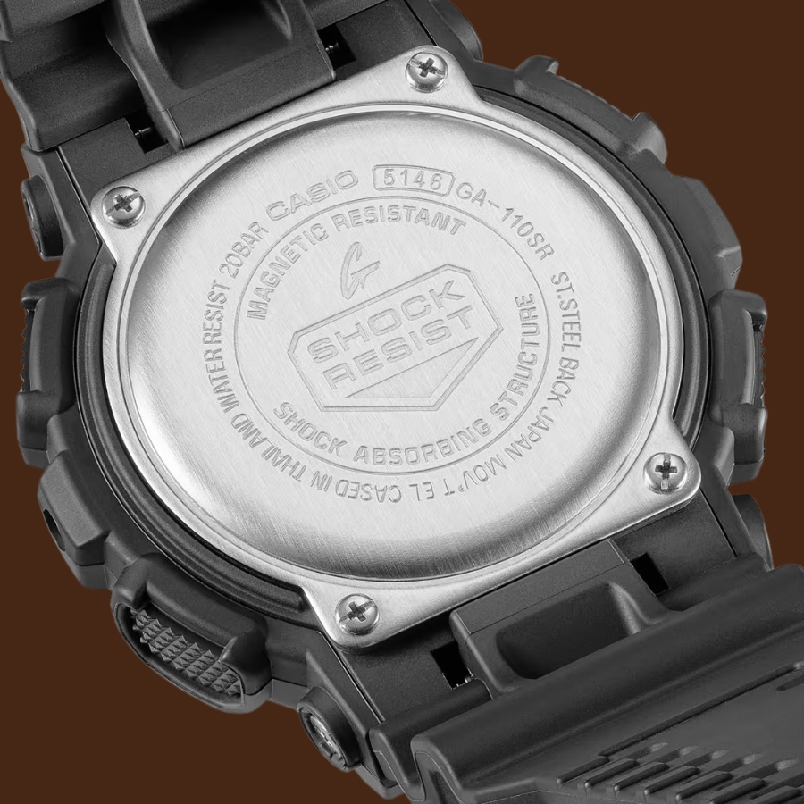 Số module in ở mặt sau vỏ đồng hồ G-Shock.