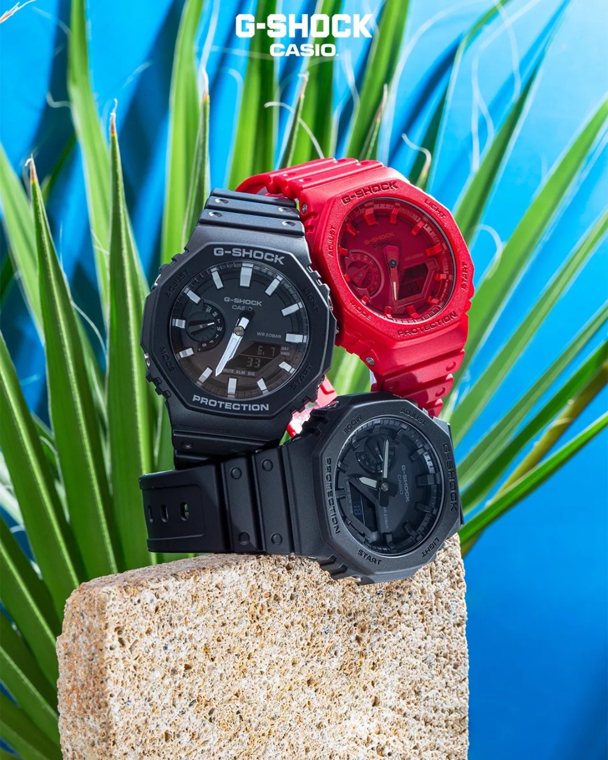 G-Shock GA-2100 mặt bát giác.