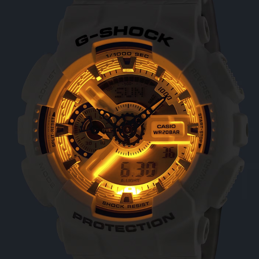 Mở đèn Auto LED đồng hồ G-Shock GA-110.