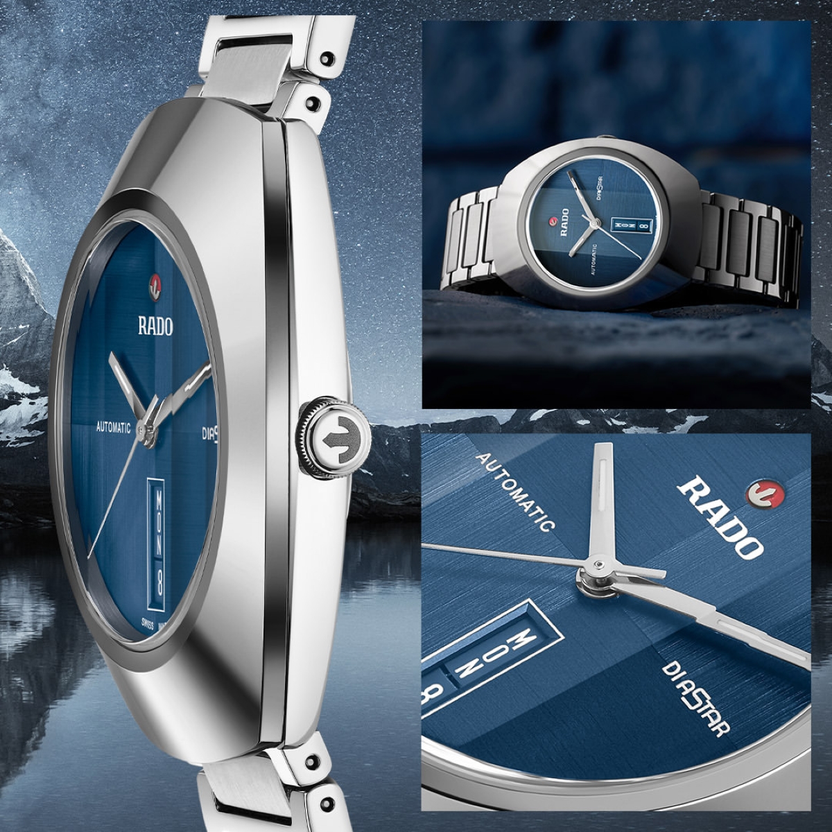 Các chi tiết trên Rado DiaStar Automatic R12160213.