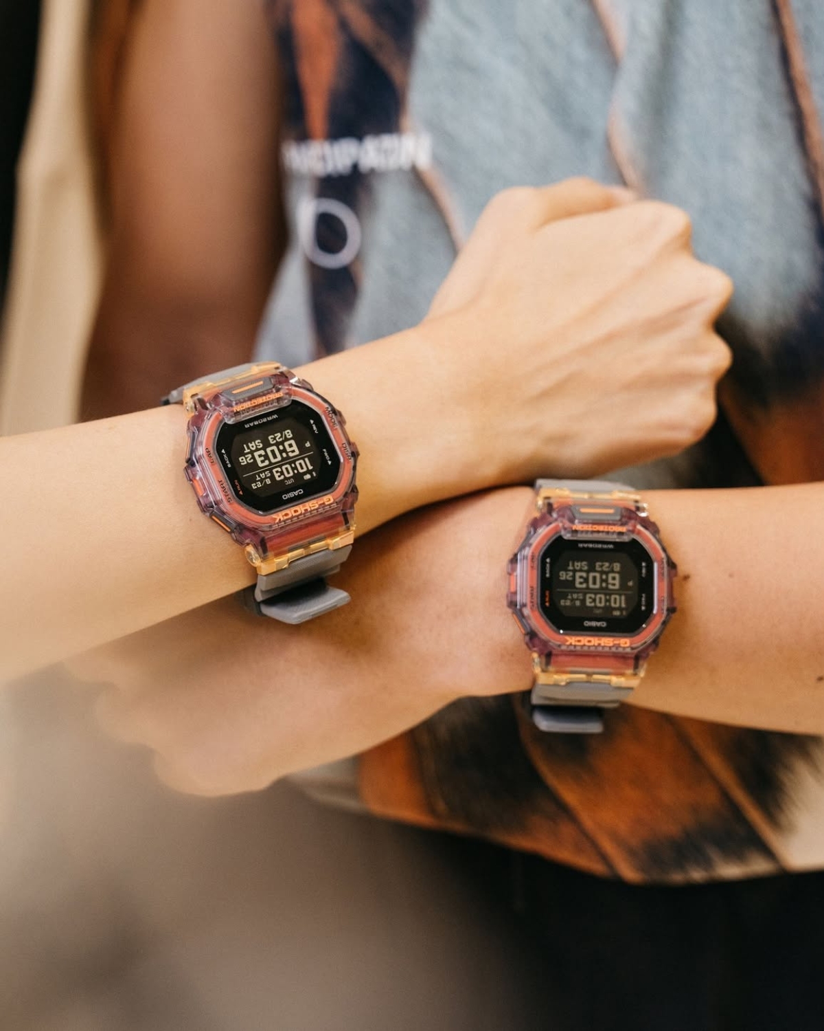 Bộ đôi đồng hồ thể thao G-Shock GBD-200SM-1A5DR.