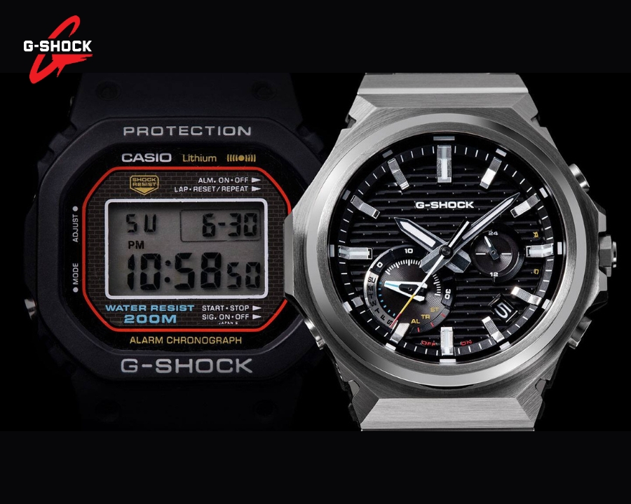 GST-B1000 có thiết kế bezel tối giản lấy cảm hứng từ chiếc G-Shock đầu tiên.