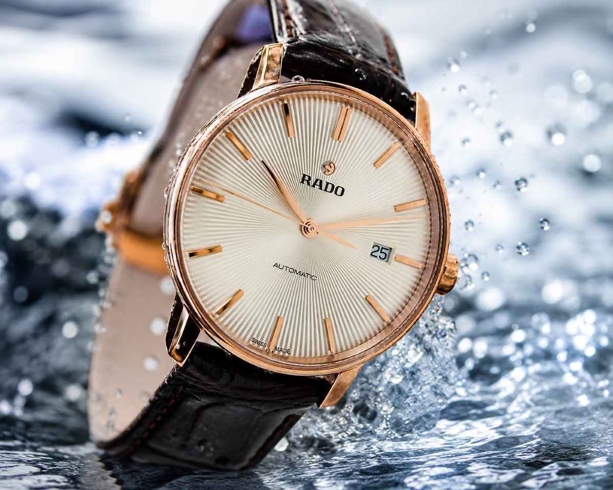 Đồng hồ Thụy Sỹ Rado Coupole chống nước 5 bar.