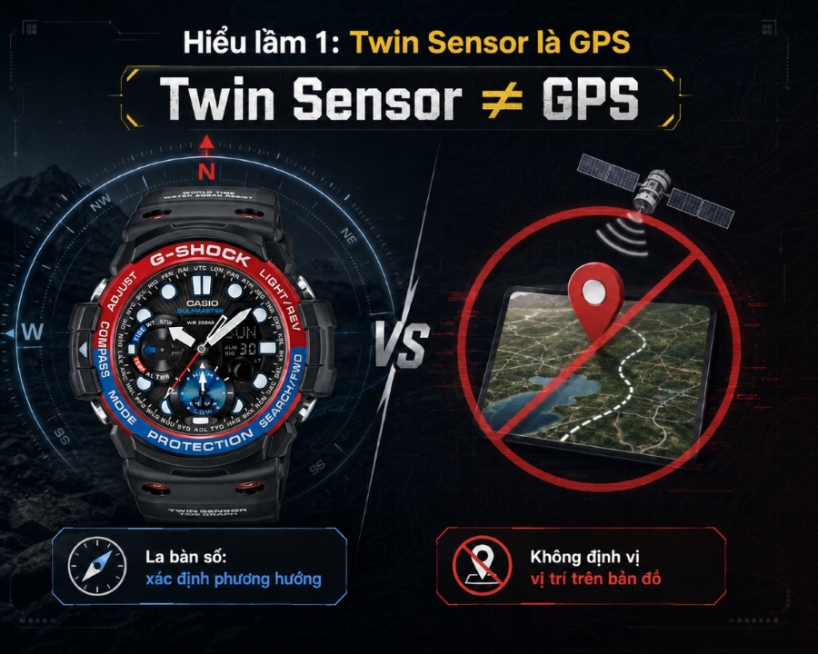 Twin Sensor không thay thế GPS.