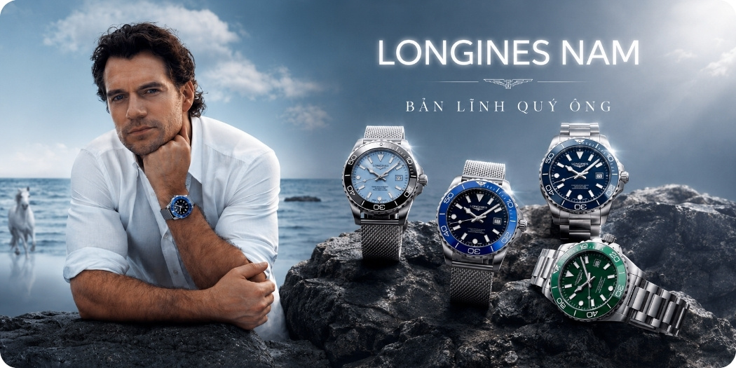 Đồng hồ Longines Nam chuẩn Swiss Made: Khẳng định bản lĩnh quý ông