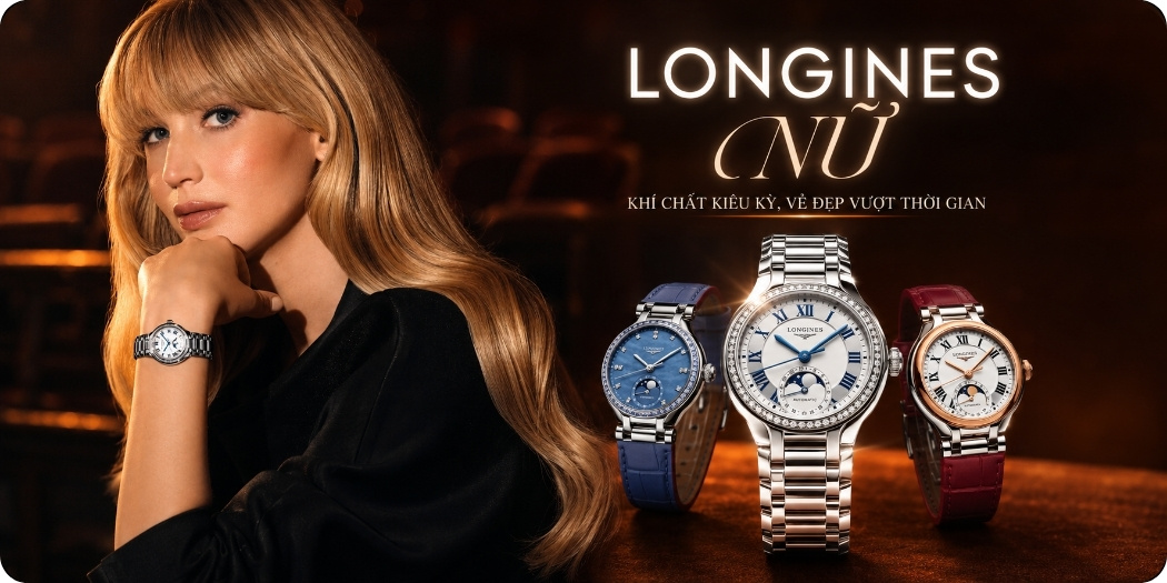 Đồng hồ Longines nữ đẹp, đính kim cương: Chuẩn Swiss Made