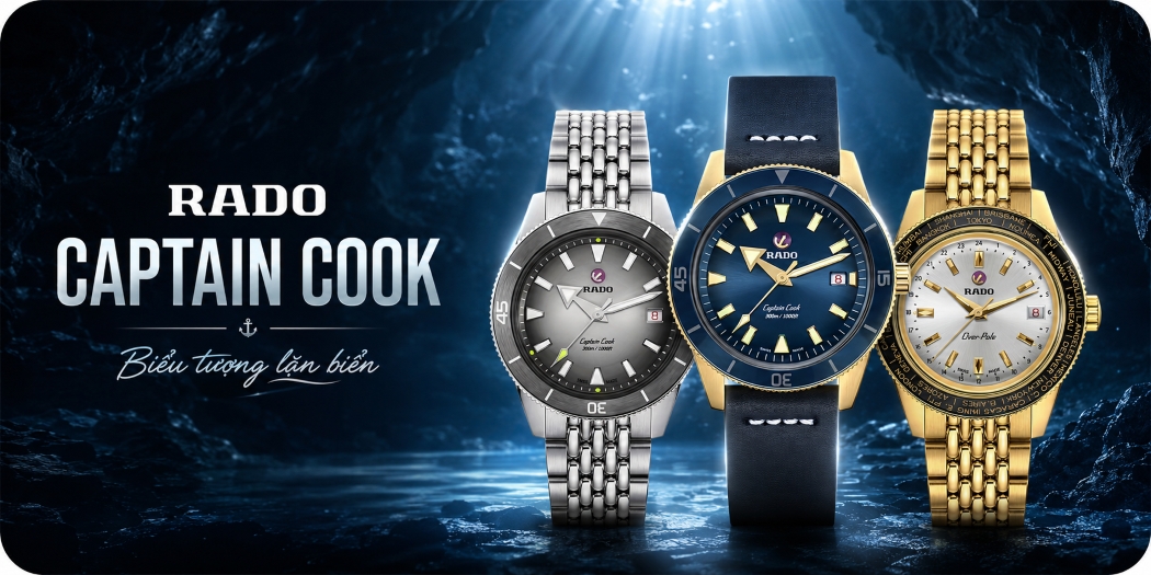 Đồng hồ Rado Captain Cook chính hãng Thụy Sỹ, mẫu mới