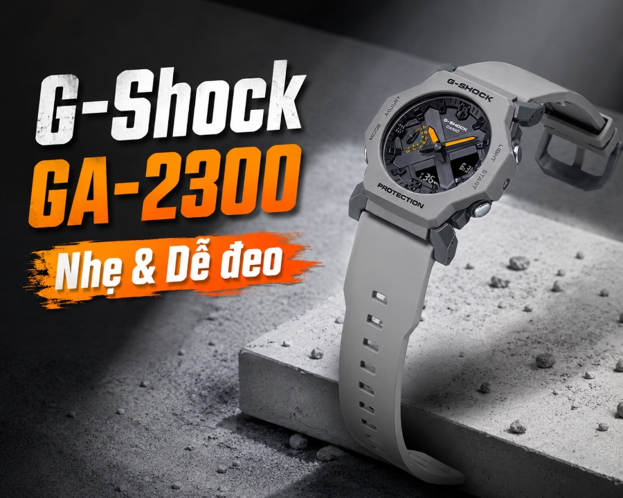 G-Shock GA-2300 có gì đặc biệt? Khi G-Shock nhẹ và dễ đeo