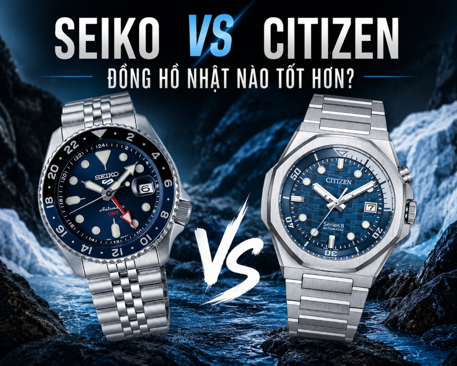 So sánh đồng hồ Seiko và Citizen