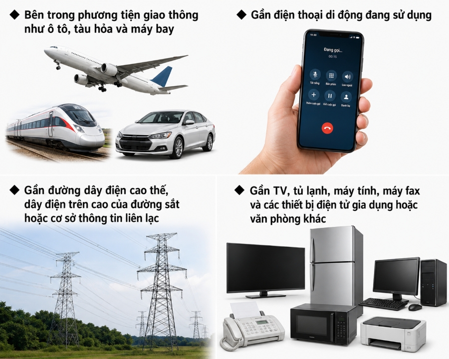 Những thiết bị có từ trường mạnh phải tránh xa khi chỉnh đồng hồ Citizen Eco-Drive Radio Controlled.