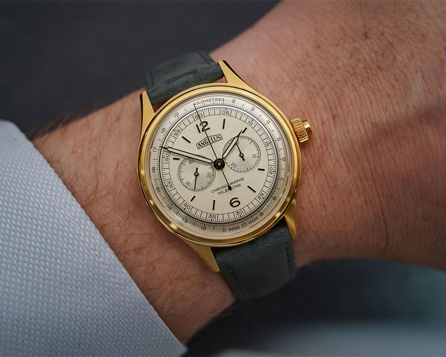Đồng hồ Angelus Chronographe Télémètre, gợi nhắc di sản chronograph Thụy Sĩ và sự hồi sinh dưới La Joux-Perret.