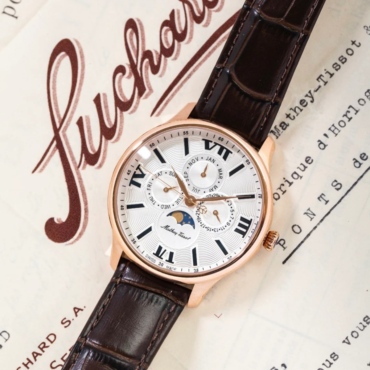 Đồng hồ Mathey-Tissot Edmond Moon H1886RPI chính hãng - Ảnh 2