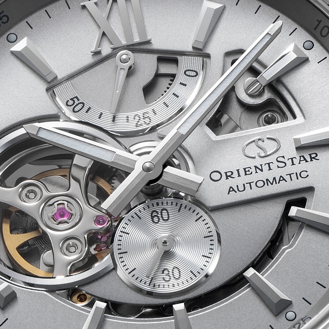 Cận cảnh mặt số đồng hồ Orient Star