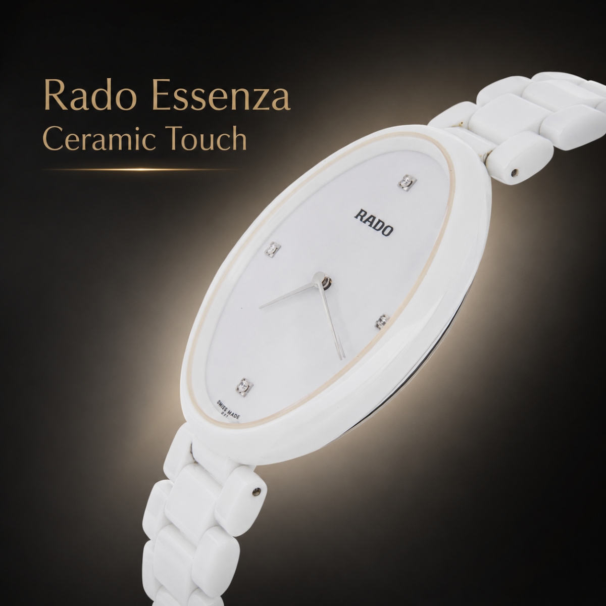 Đồng hồ bằng gốm Rado Essenza Ceramic Touch.
