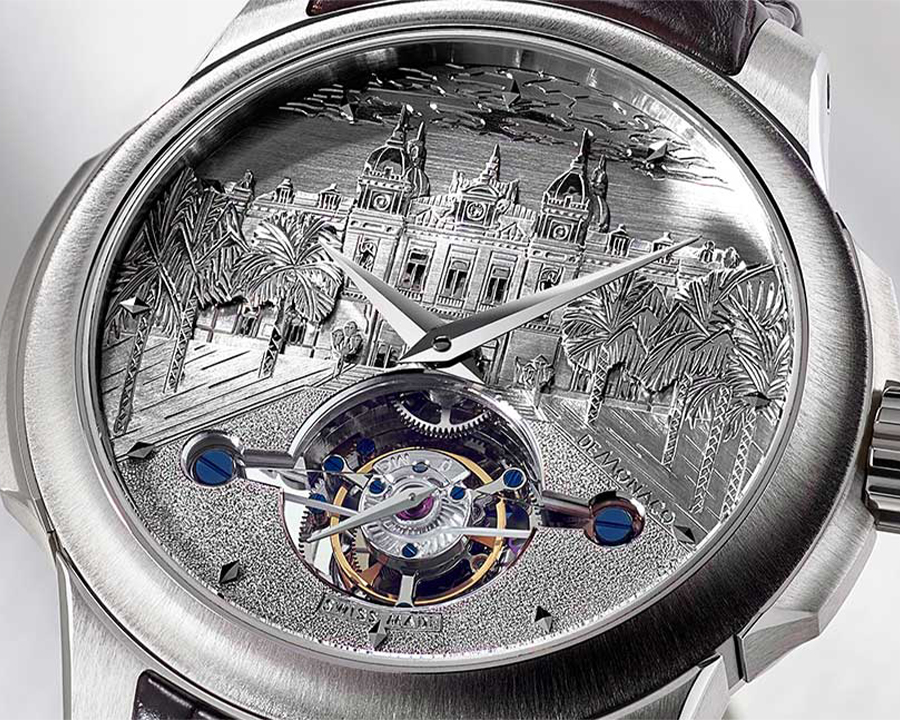 Đồng hồ Ateliers deMonaco, nhánh cao cấp của Frédérique Constant Group với tourbillon, lịch vạn niên và hoàn thiện thủ công.