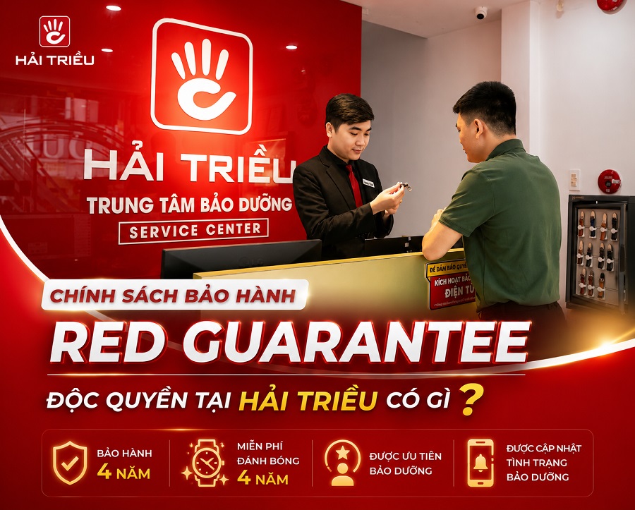 Chính sách bảo hành RED GUARANTEE đặc biệt tại Hải Triều có gì?