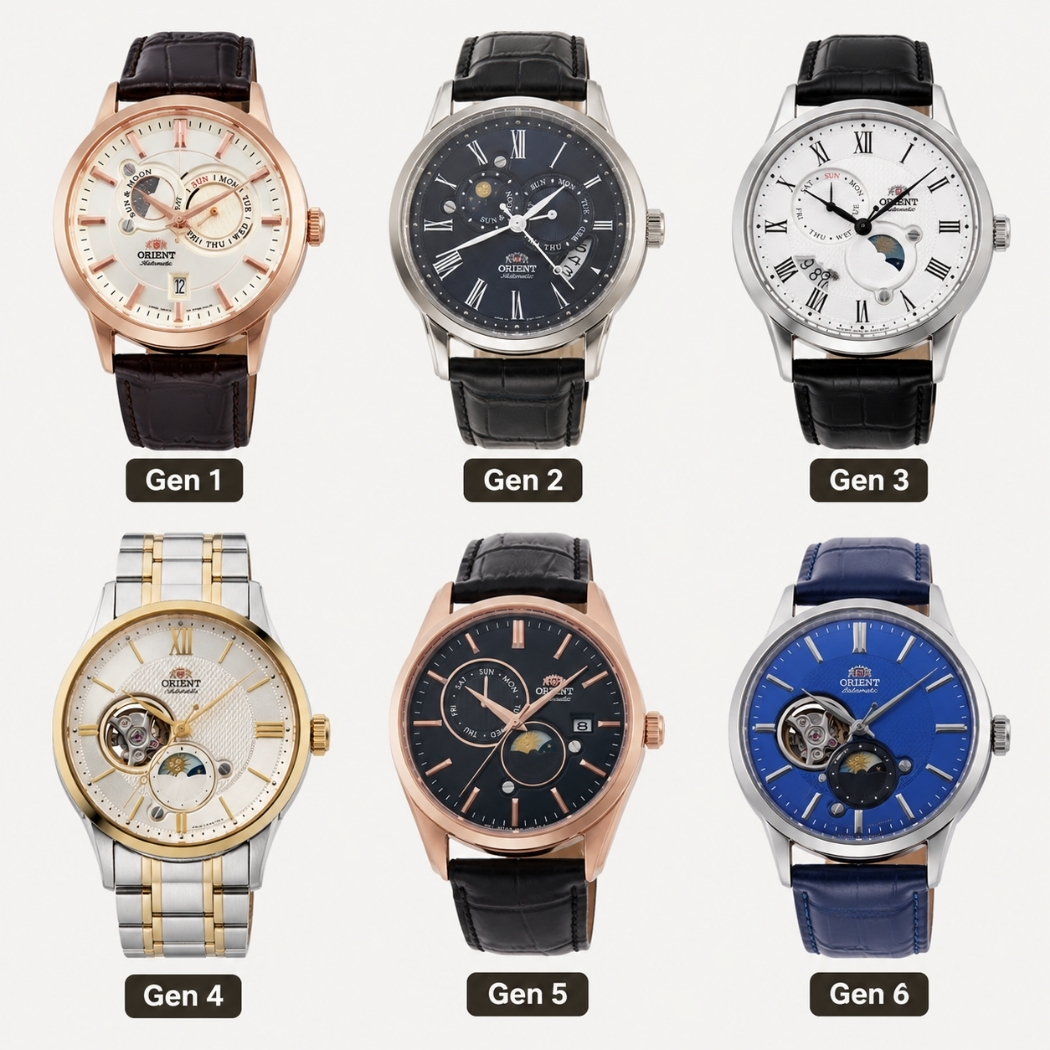 Phân biệt các phiên bản Orient Sun and Moon