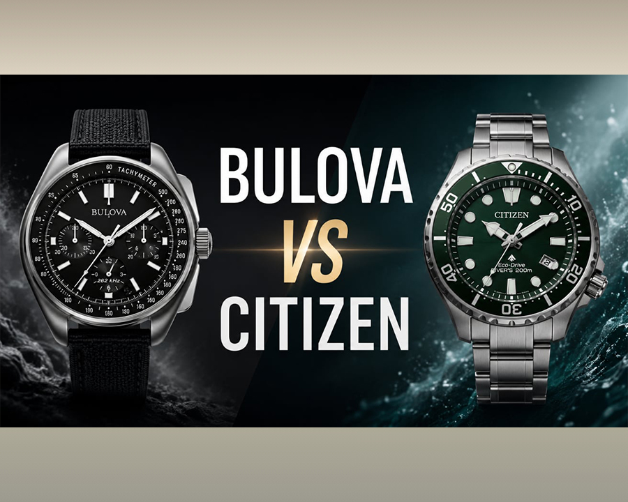 So sánh Citizen và Bulova, hai thương hiệu dễ tiếp cận trong Citizen Group với bản sắc Nhật Bản và Mỹ khác nhau.