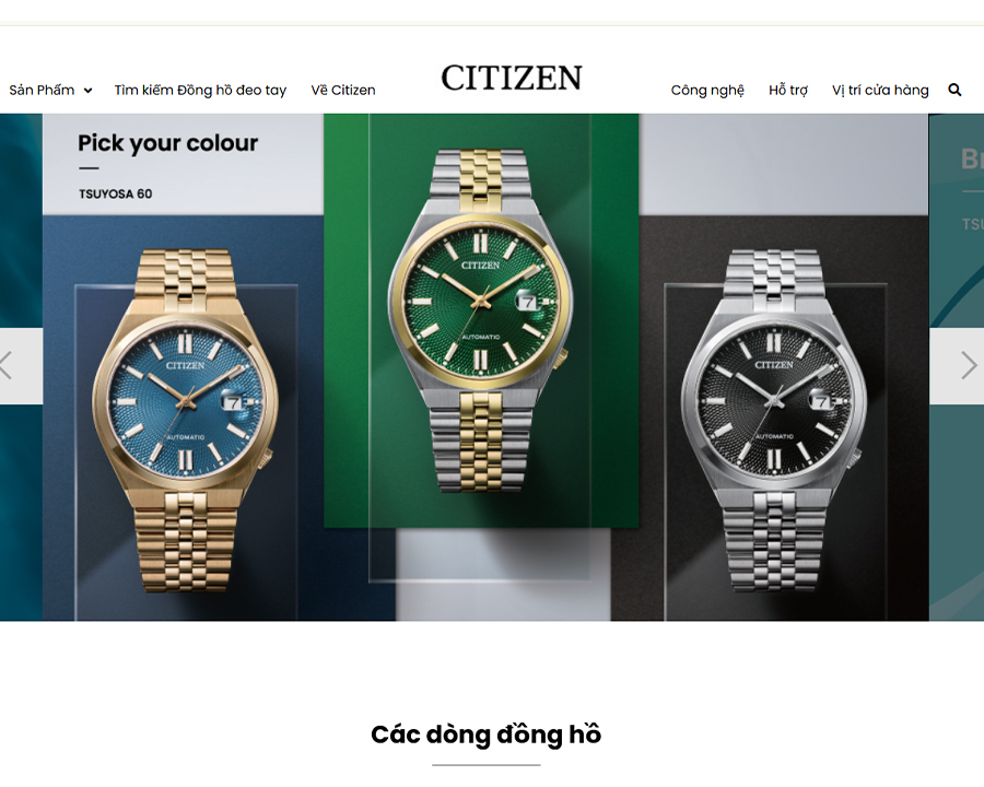 Trang web Citizen tại Việt Nam.