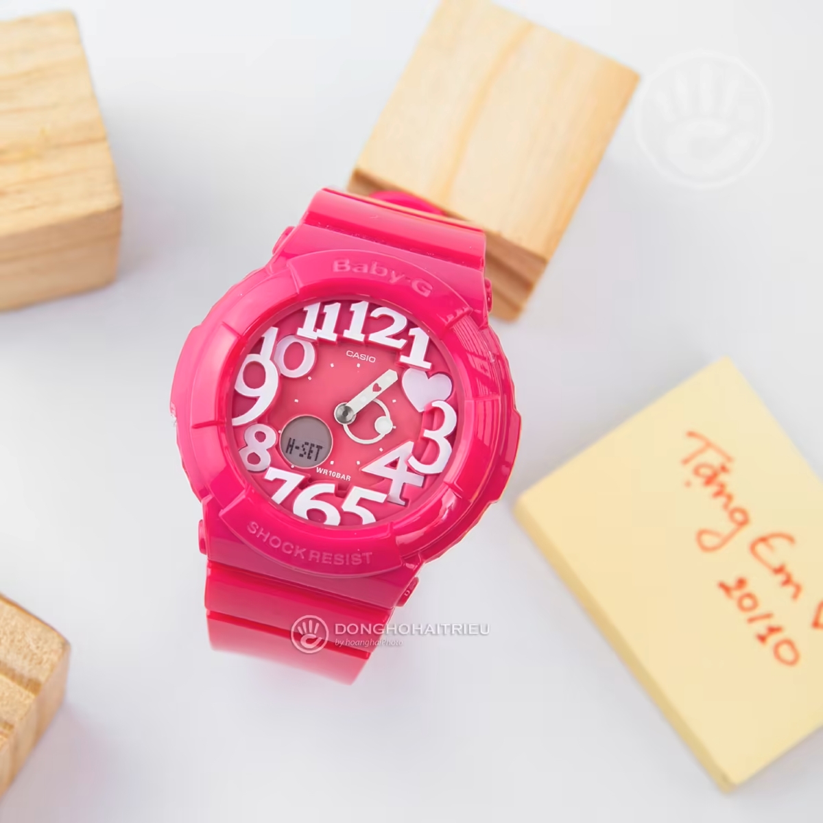 Đồng hồ màu hồng BGA-130-4BDR.