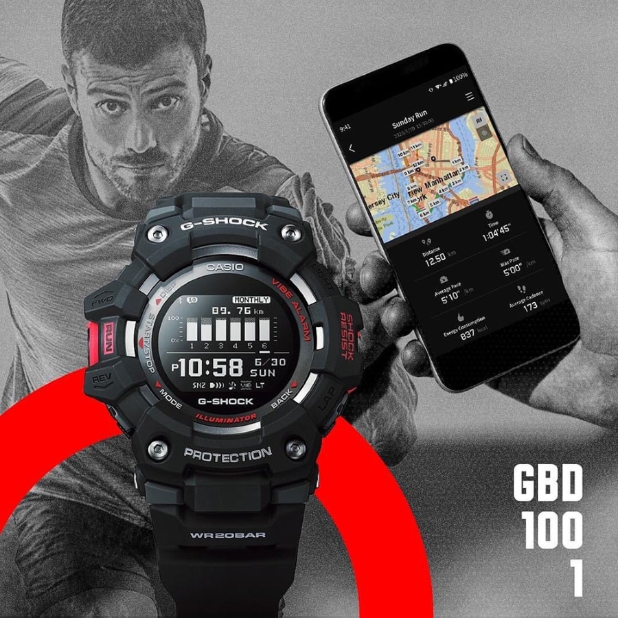 G-Shock GBD-100 kết nối smartphone qua Bluetooth