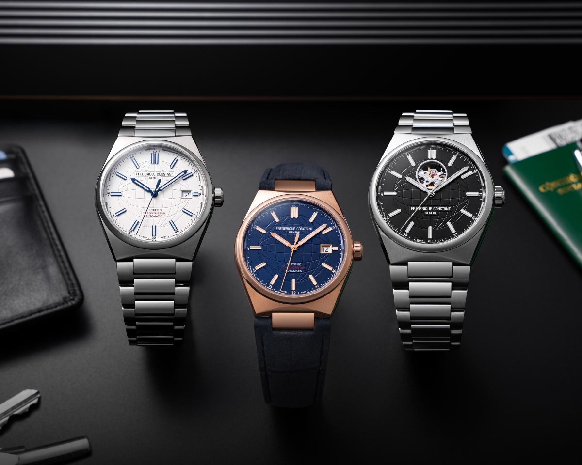 Ba mẫu đồng hồ nam của thương hiệu Thụy Sỹ Frédérique Constant.