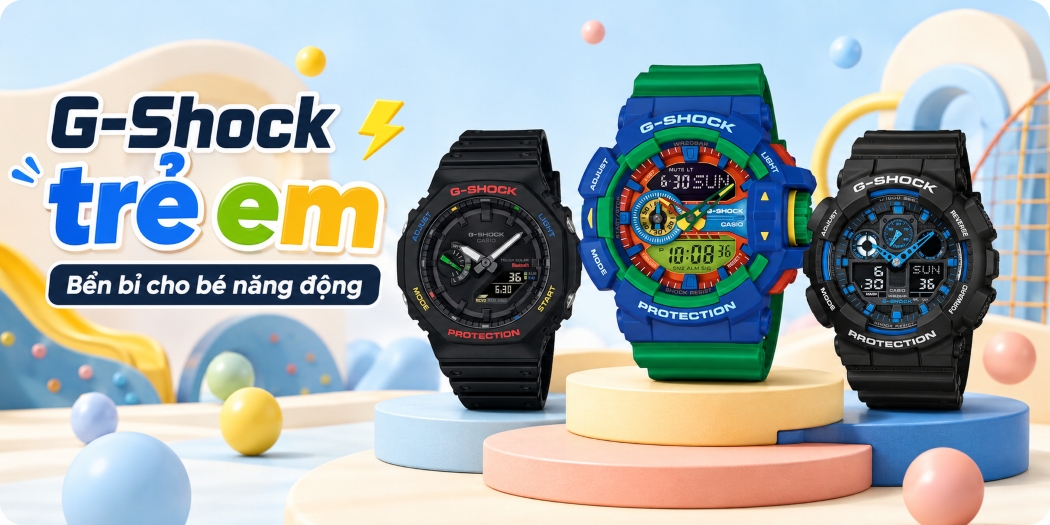 Đồng hồ Casio G-Shock trẻ em cho bé trai, bé gái, BH 5 năm