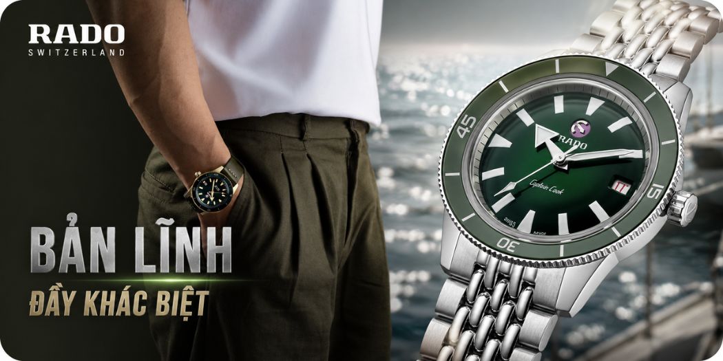 Đồng hồ Rado nam chính hãng Thụy Sỹ, mẫu mới