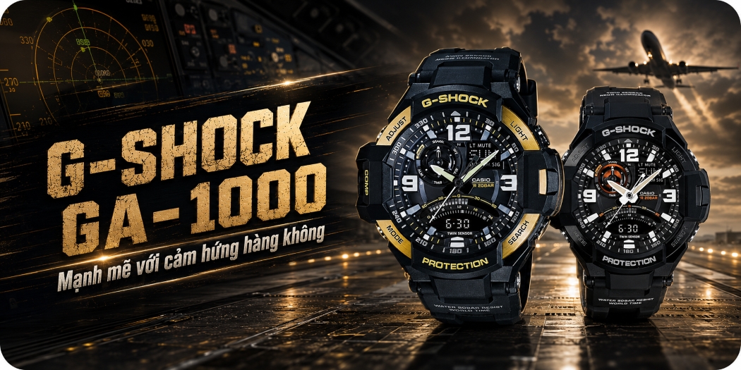 Đồng hồ Casio G-Shock GA-1000 chính hãng, 1 đổi 1